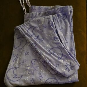 Adonna Purple Pajama Set with Moon and Star Print
